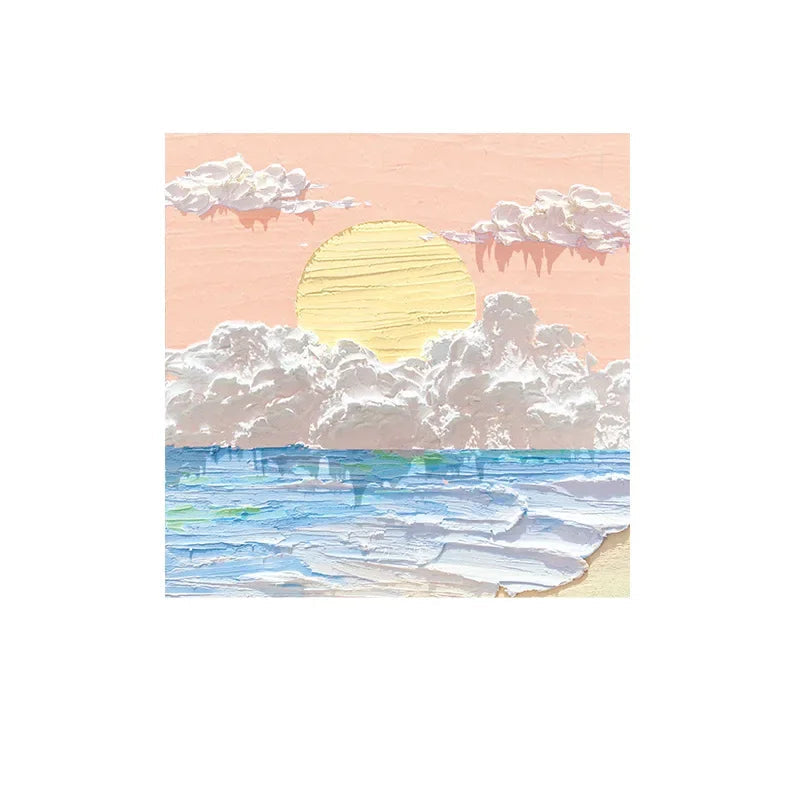 80 Sheets Oil Painting Landscape Sticky Notes