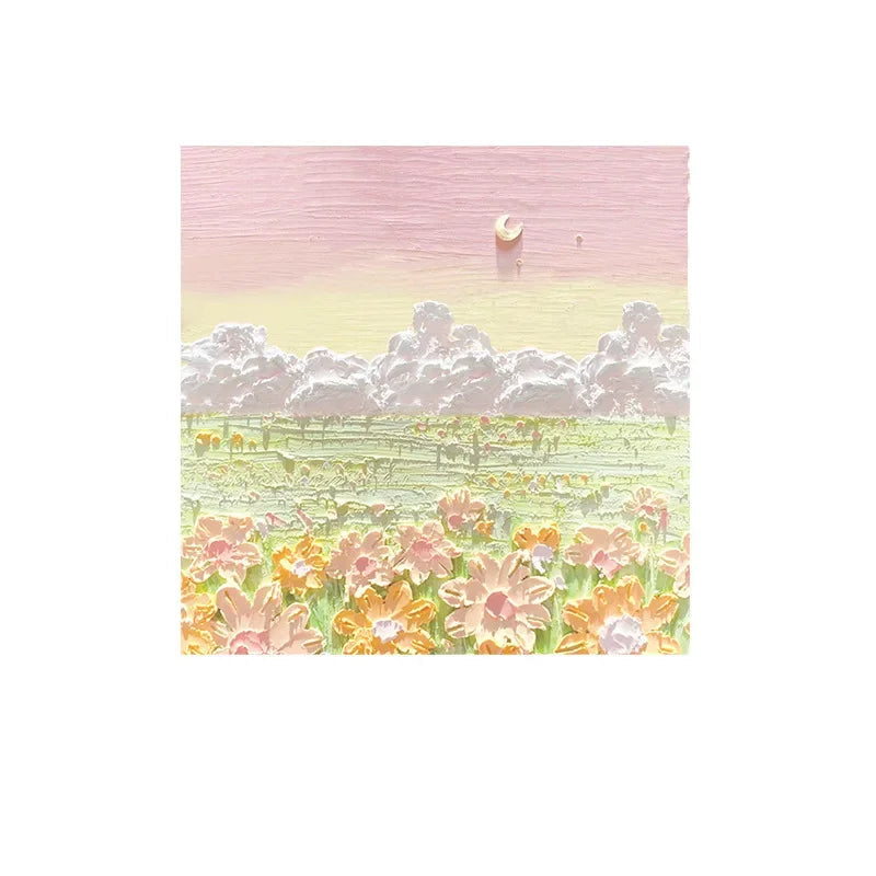 80 Sheets Oil Painting Landscape Sticky Notes