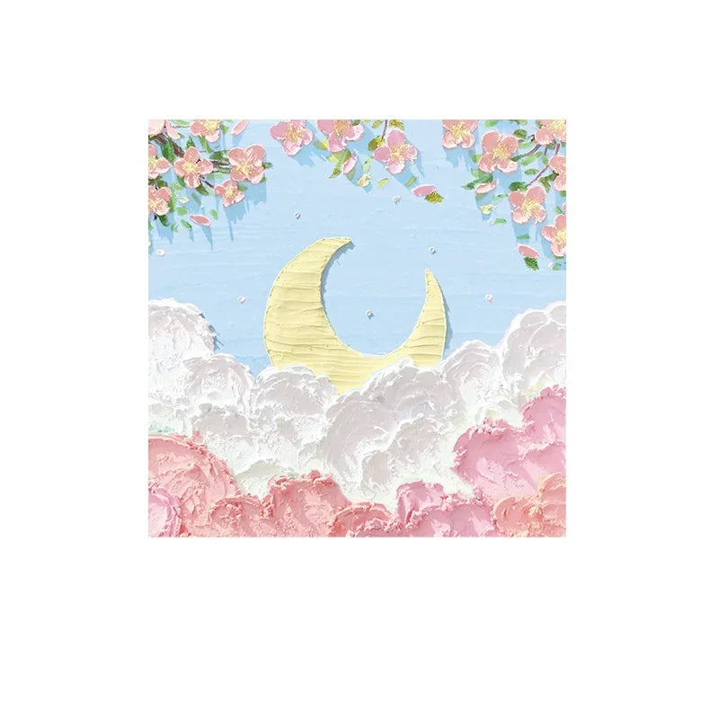 80 Sheets Oil Painting Landscape Sticky Notes