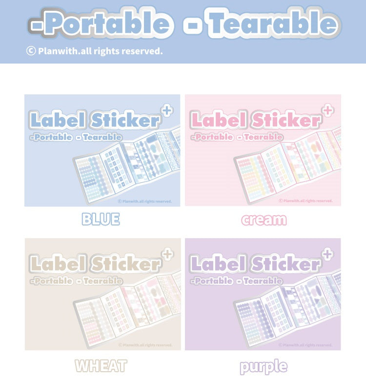 60 Sheets/box Label Sticker