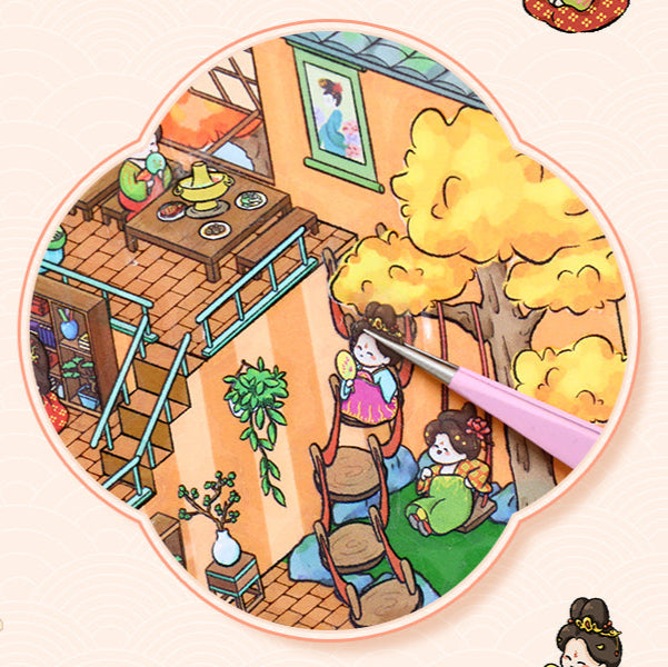 DIY Miniature Sticker Scene YL 28| Plus Size| Tang Dynasty Restaurant| Leisure Temple