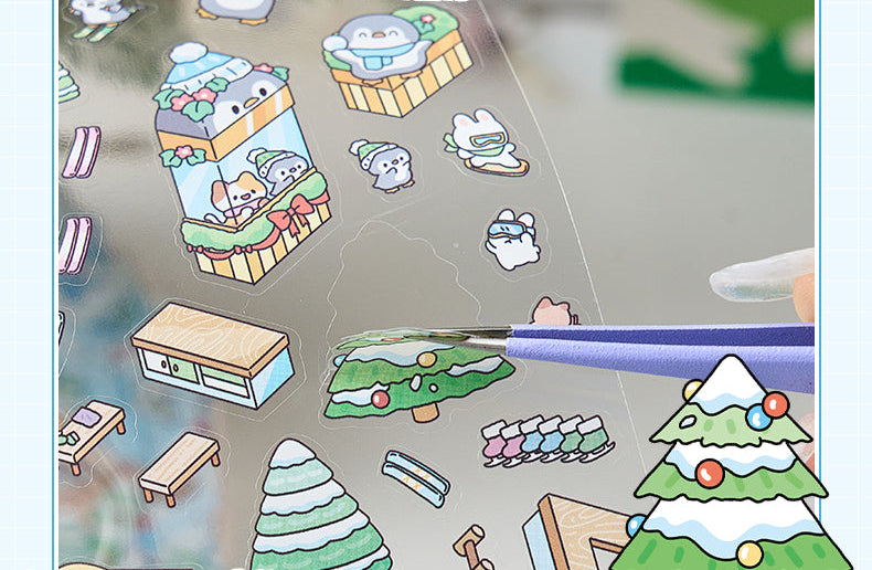 DIY 3D Sticker Scene| Sakura Hot Spring| Magic Party| Snow World| Amusement Park