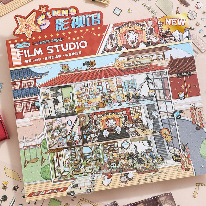 DIY Miniature Sticker Scene| Plus Size| 2 Themes| Escape Room| Film Studio