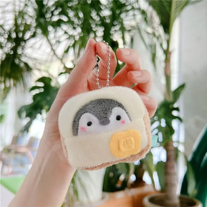 Keychain Pendant-Penguin Plush