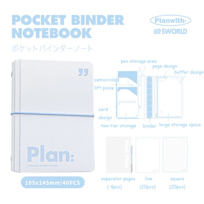 A7 Mini Pocket Binder Notebook