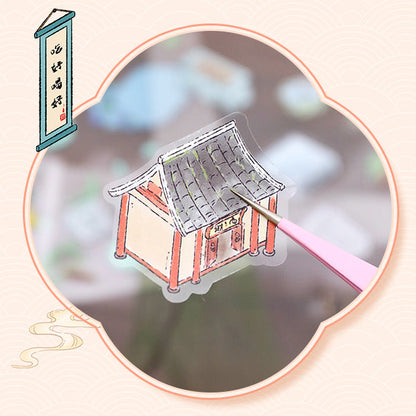 DIY Miniature Sticker Scene YL 28| Plus Size| Tang Dynasty Restaurant| Leisure Temple