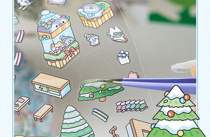 DIY 3D Sticker Scene| Sakura Hot Spring| Magic Party| Snow World| Amusement Park